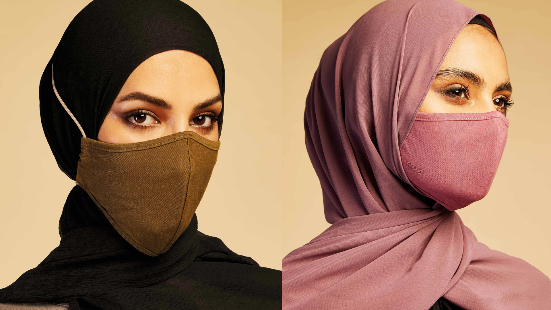 how to wear mask on hijab