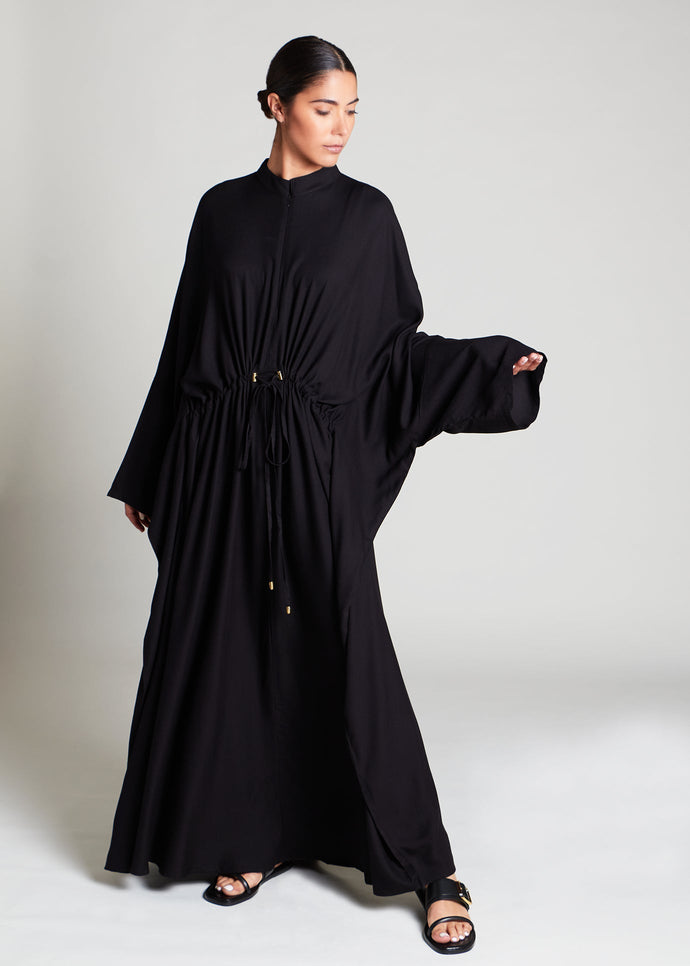 Drawcord Kaftan Black