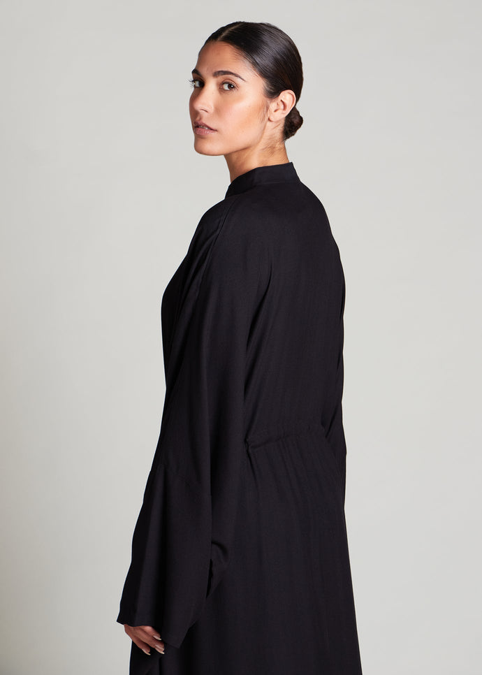 Drawcord Kaftan Black
