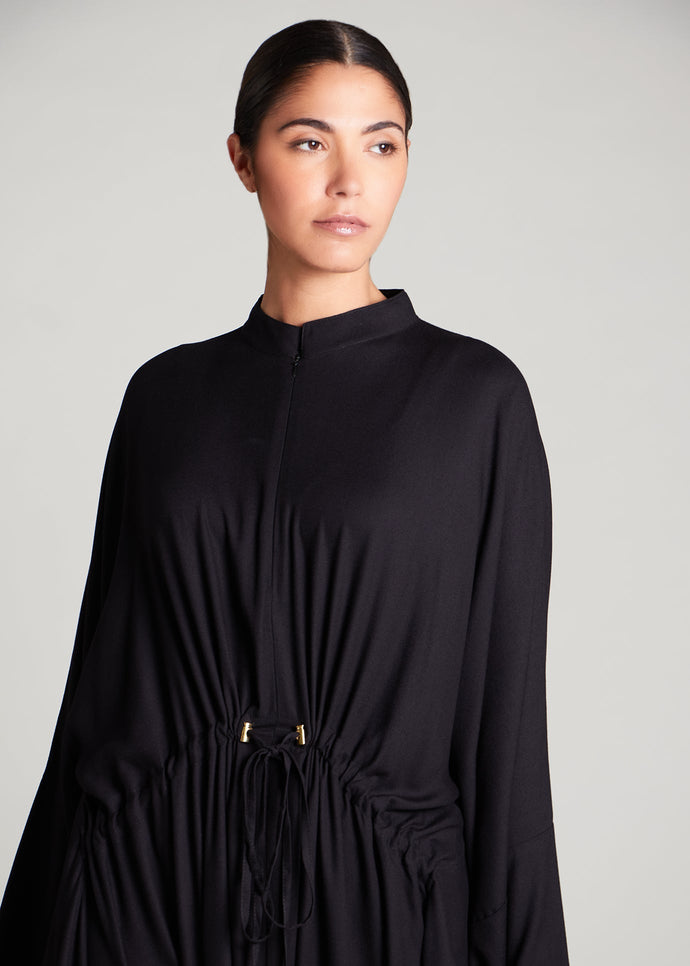 Drawcord Kaftan Black