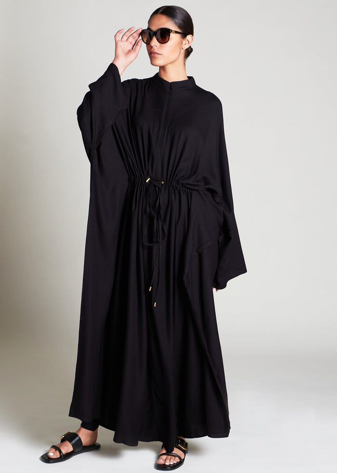 Drawcord Kaftan Black