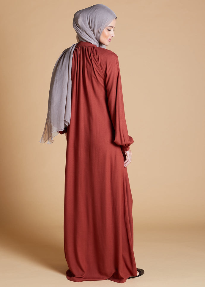 Plisado Abaya Clay | Abayas | Aab Modest Wear
