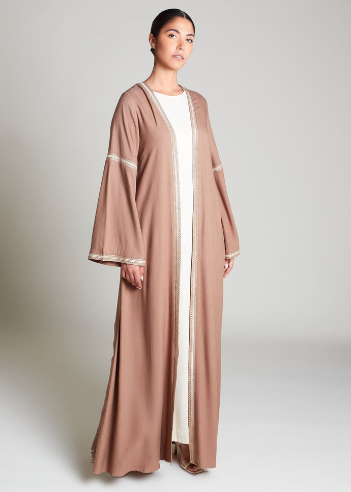 Beige Bisht | Abayas | Aab Modest Wear