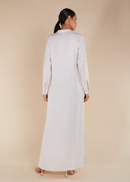 Fine Lines Abaya Blush