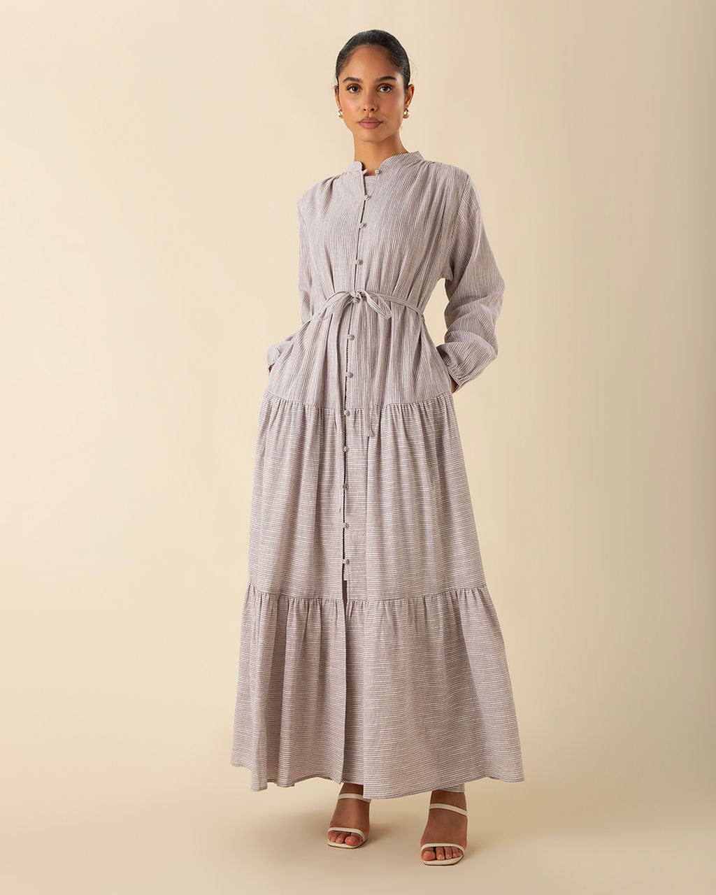 Tiered Cotton Maxi | Modest Maxi Dresses