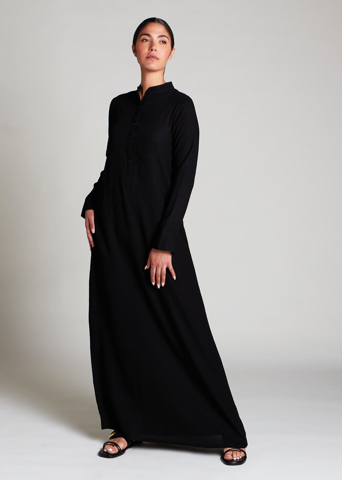Black Linen Abaya | Abayas | Aab Modest Wear