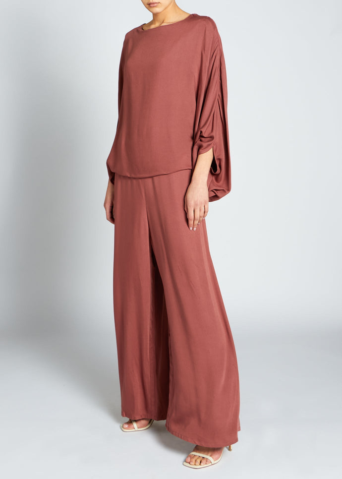 Batwing Jumpsuit Rosewood | Jumpsuits | Aab Modest Wear