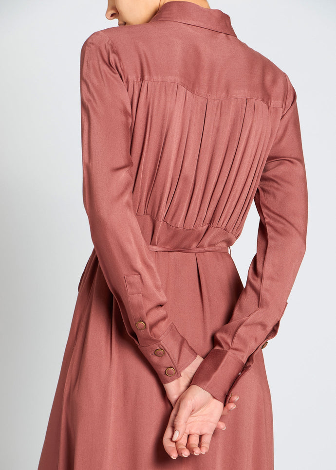 Rim Button Maxi Terracotta | Maxi Dresses | Aab Modest Wear