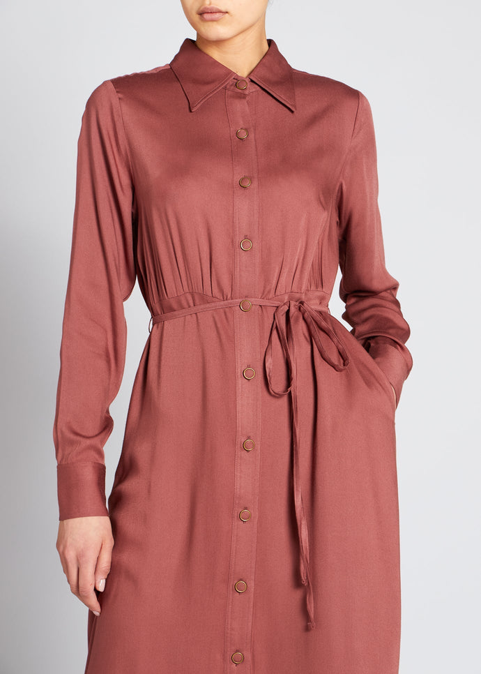 Rim Button Maxi Terracotta | Maxi Dresses | Aab Modest Wear