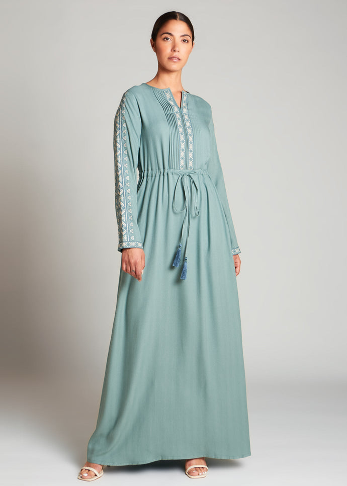 Sakhra Abaya Sage | Abayas | Aab Modest Wear