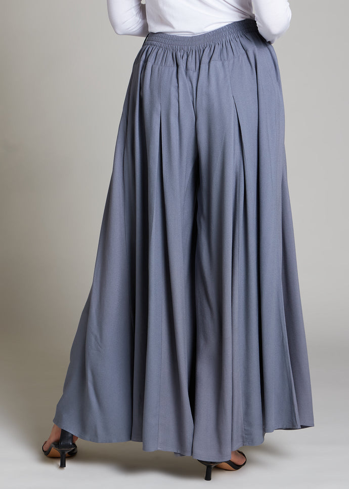Full Flare Trousers Dark Grey | Trousers | Aab Modest Wear