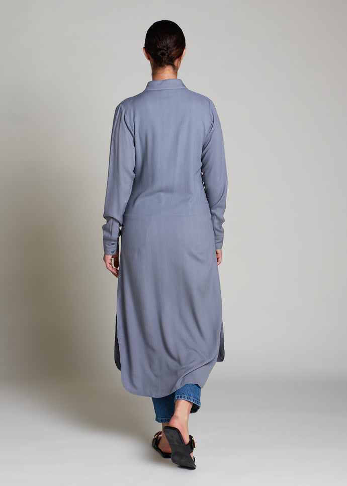 Shirt Dress Dark Grey