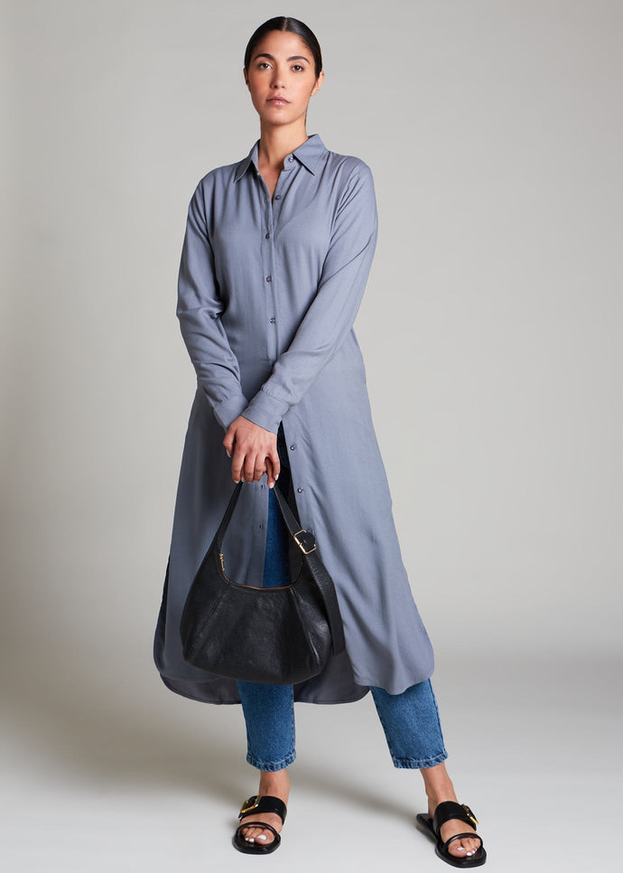 Shirt Dress Dark Grey