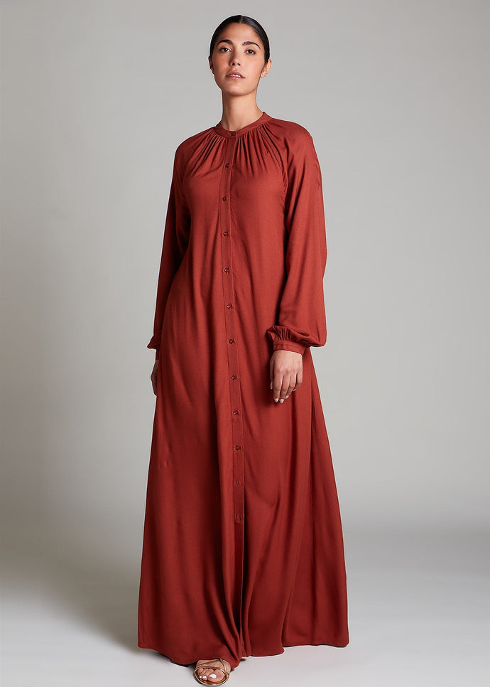 Plisado Abaya Clay | Abayas | Aab Modest Wear