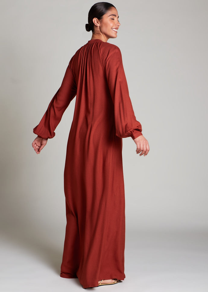 Plisado Abaya Clay | Abayas | Aab Modest Wear