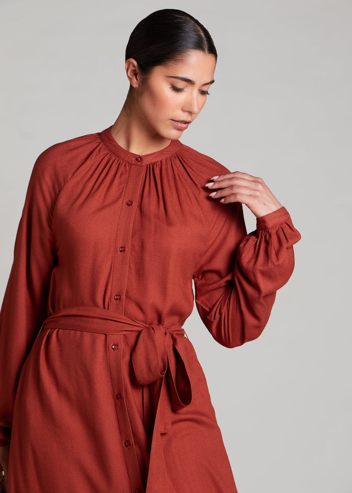Plisado Abaya Clay | Abayas | Aab Modest Wear