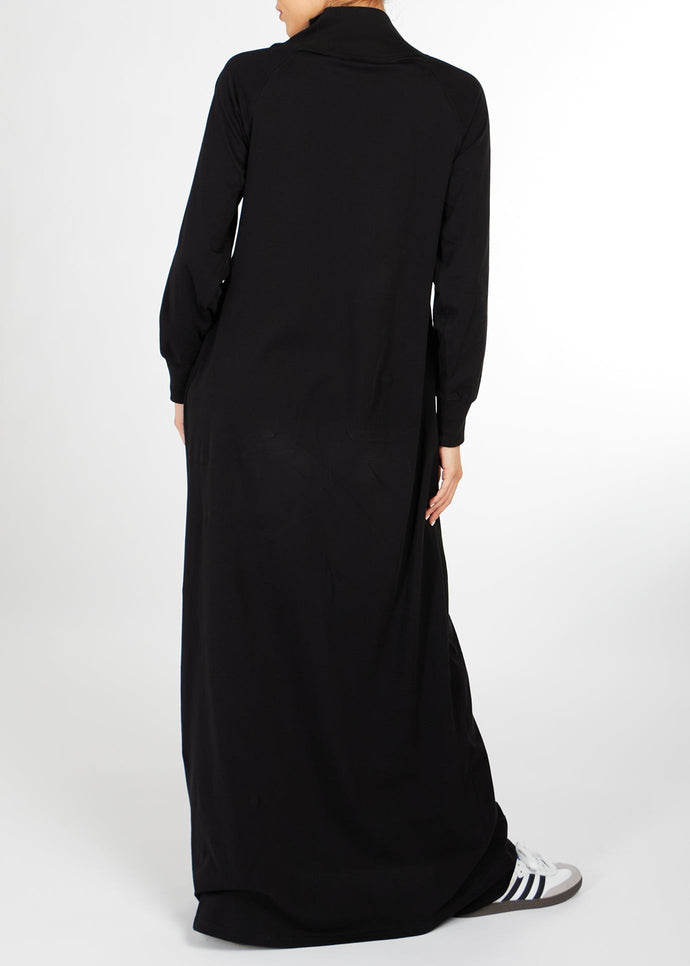 Zip Neck Abaya Black | Modest Abayas | Aab Modest Wear