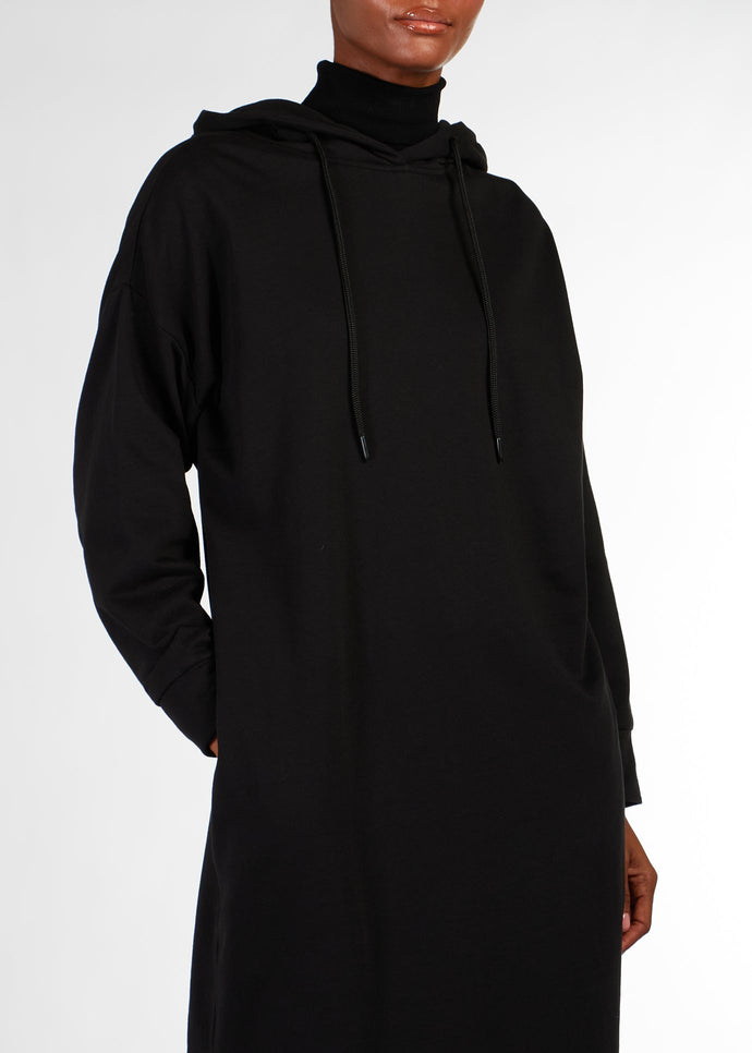 Cozy Fleece Hoody Black | coats & Cover Ups | Aab modest Wear