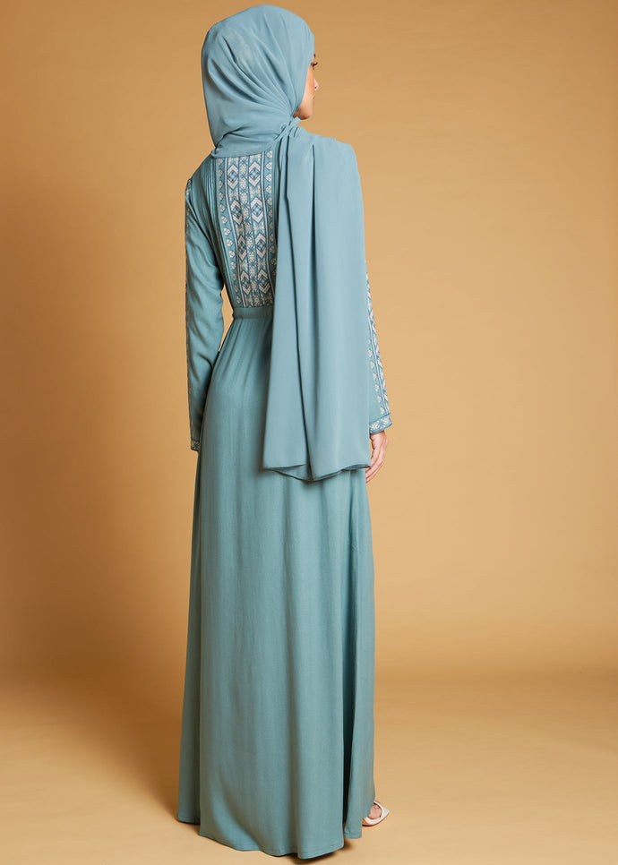 Sakhra Abaya Sage | Abayas | Aab Modest Wear