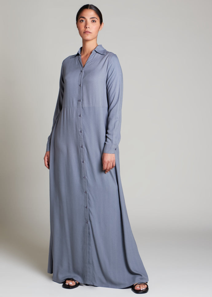 Maxi Shirt Dark Grey | Maxi Dresses | Aab Modest Wear