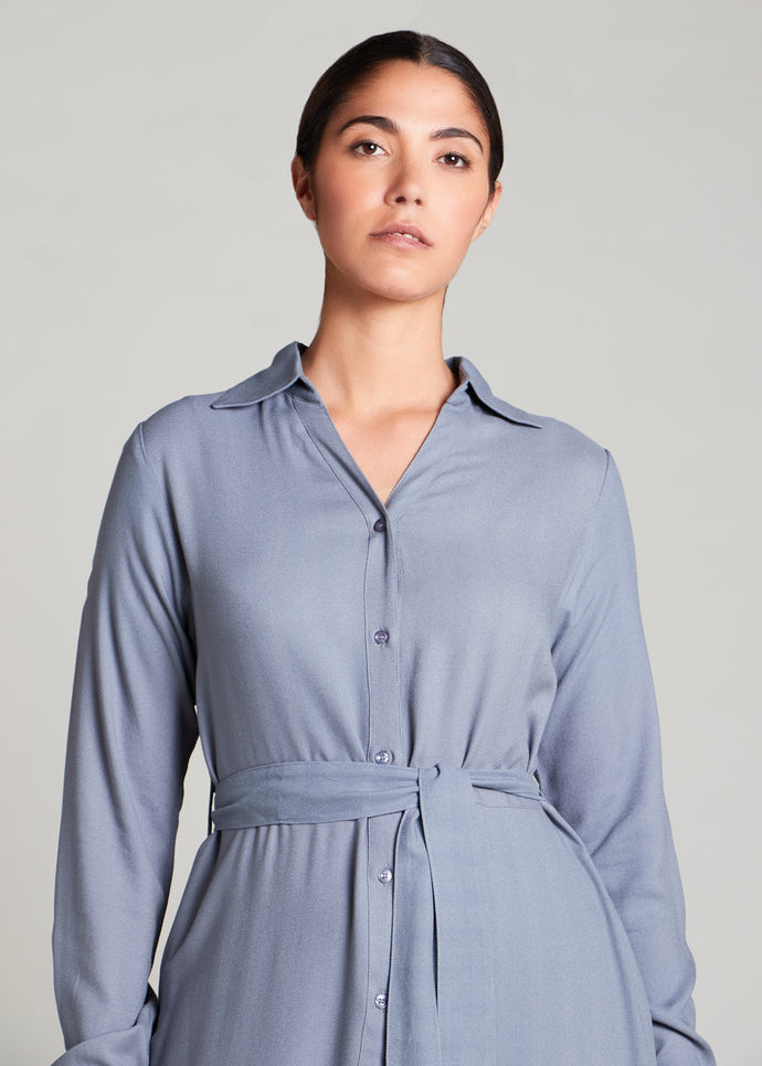 Maxi Shirt Dark Grey | Maxi Dresses | Aab Modest Wear