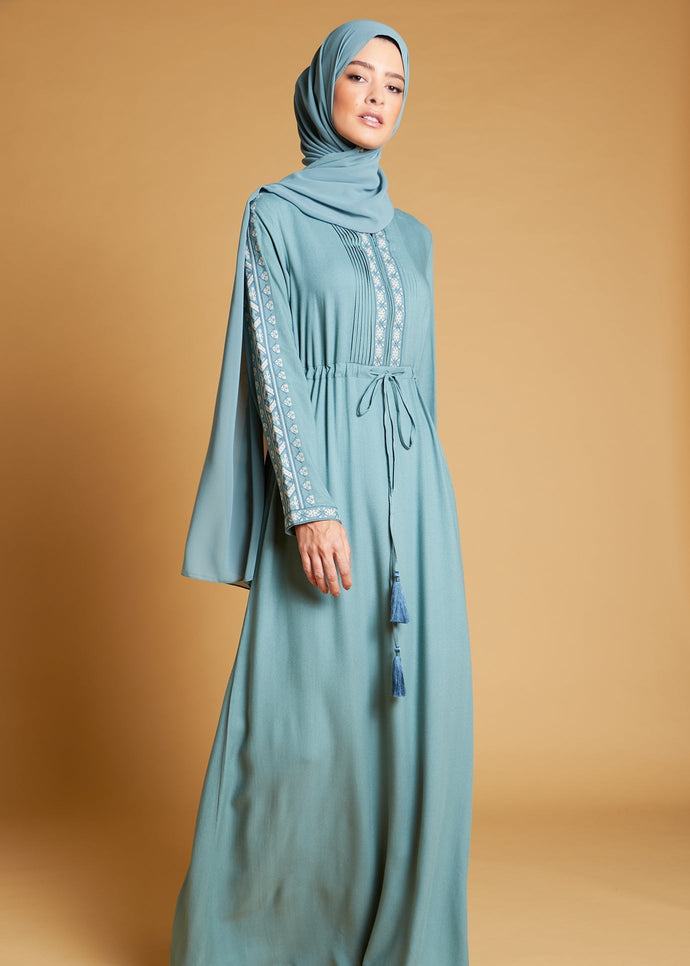 Sakhra Abaya Sage | Abayas | Aab Modest Wear