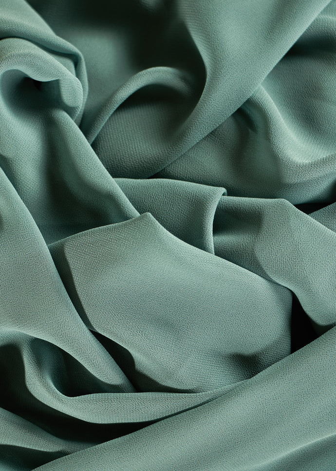 Dark Green Crepe Hijab