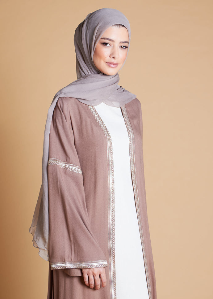 Beige Bisht | Abayas | Aab Modest Wear