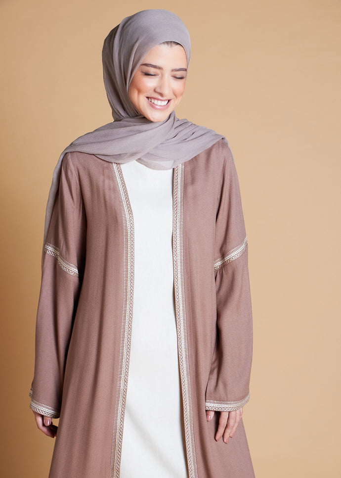 Beige Bisht | Abayas | Aab Modest Wear