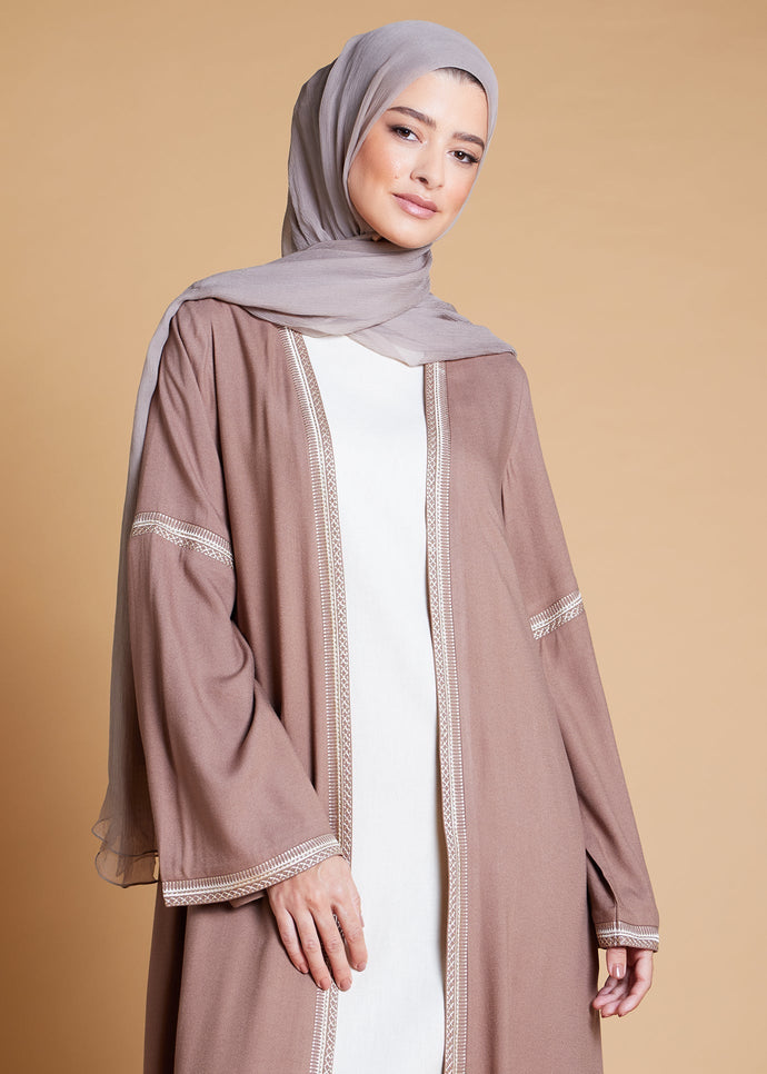 Beige Bisht | Abayas | Aab Modest Wear