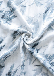 White Aquarelle Botanics Print Hijab - Final Sale