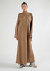High Neck Abaya Coffee