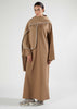 High Neck Abaya Coffee