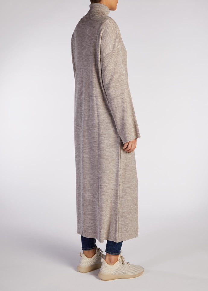 Crew Neck Midi Taupe | Modest Knit wear | Aab Modest Wear