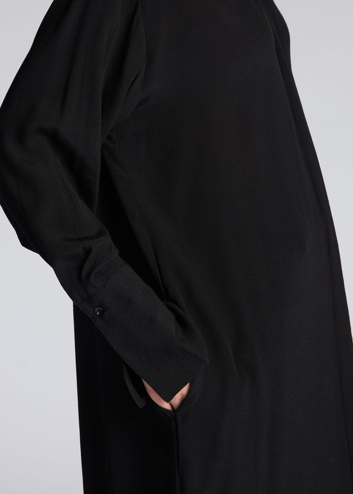 Belted Shirt Dress Black | Shirt Dresses | Aab Modest Wear