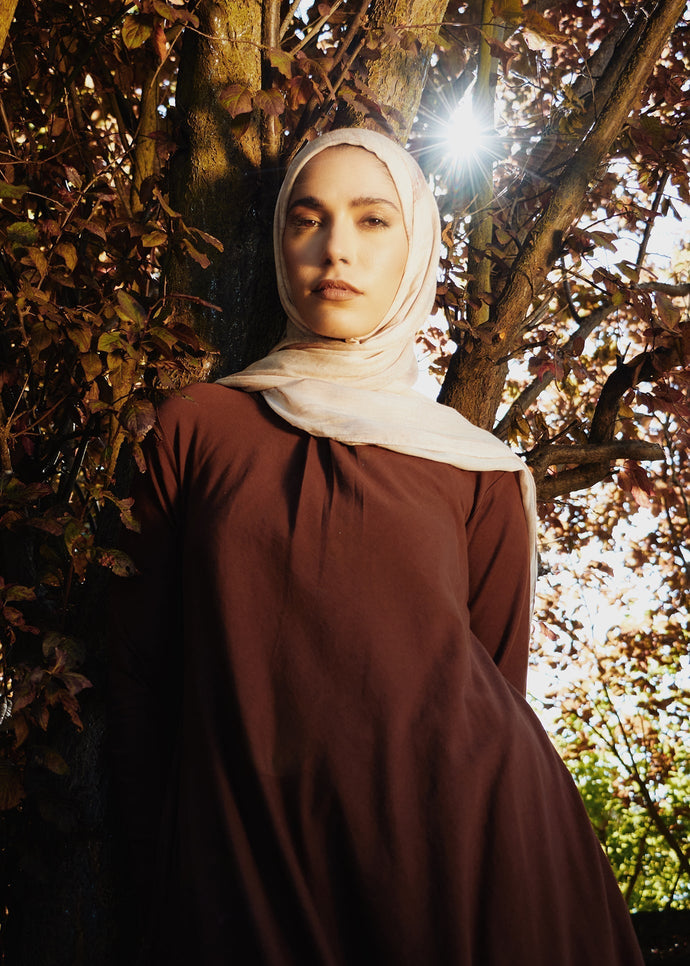 Mulberry Abaya Dark Brown