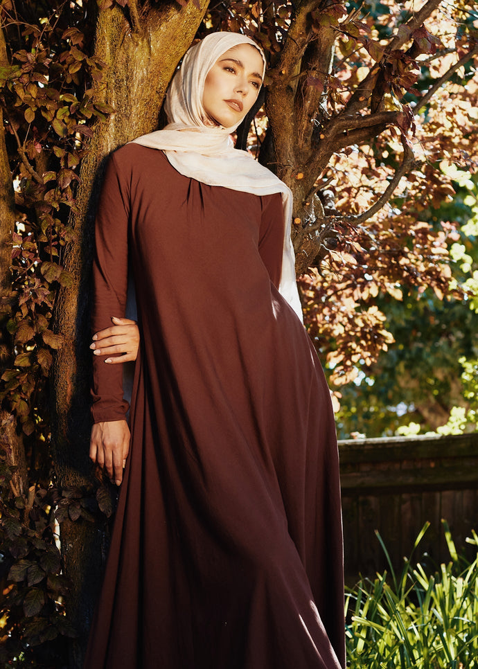 Mulberry Abaya Dark Brown