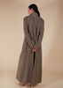 Blazer Neck Abaya Quartz - Final Sale