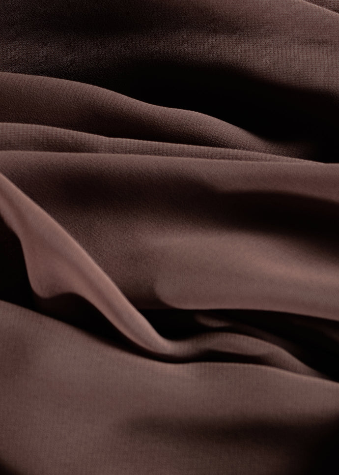 Chocolate Crepe Hijab