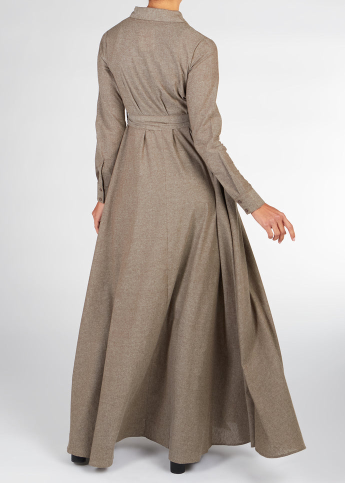 Shirted Maxi Cotton Bisque