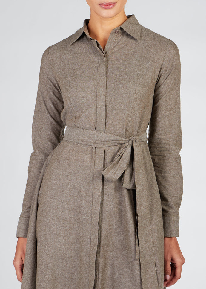 Shirted Maxi Cotton Bisque