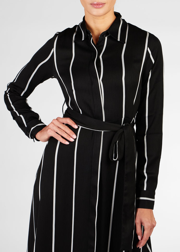 Black Stripe Maxi Dress | Modest Maxi Dress | Aab Modest Wear