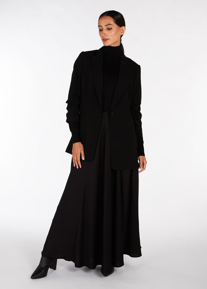 Twill Maxi Skirt Black