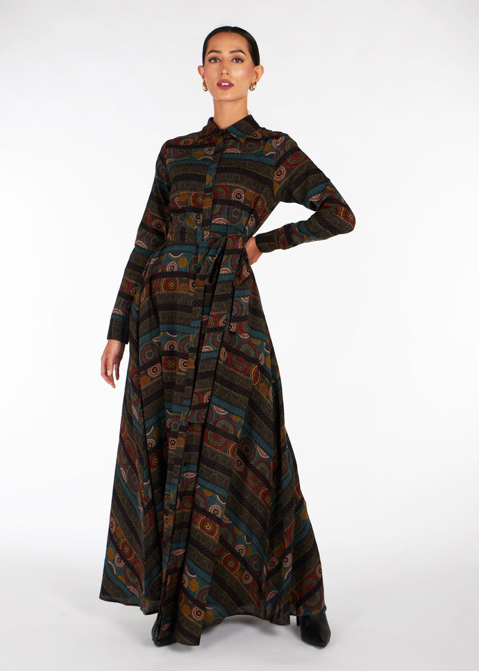Retro Print Maxi