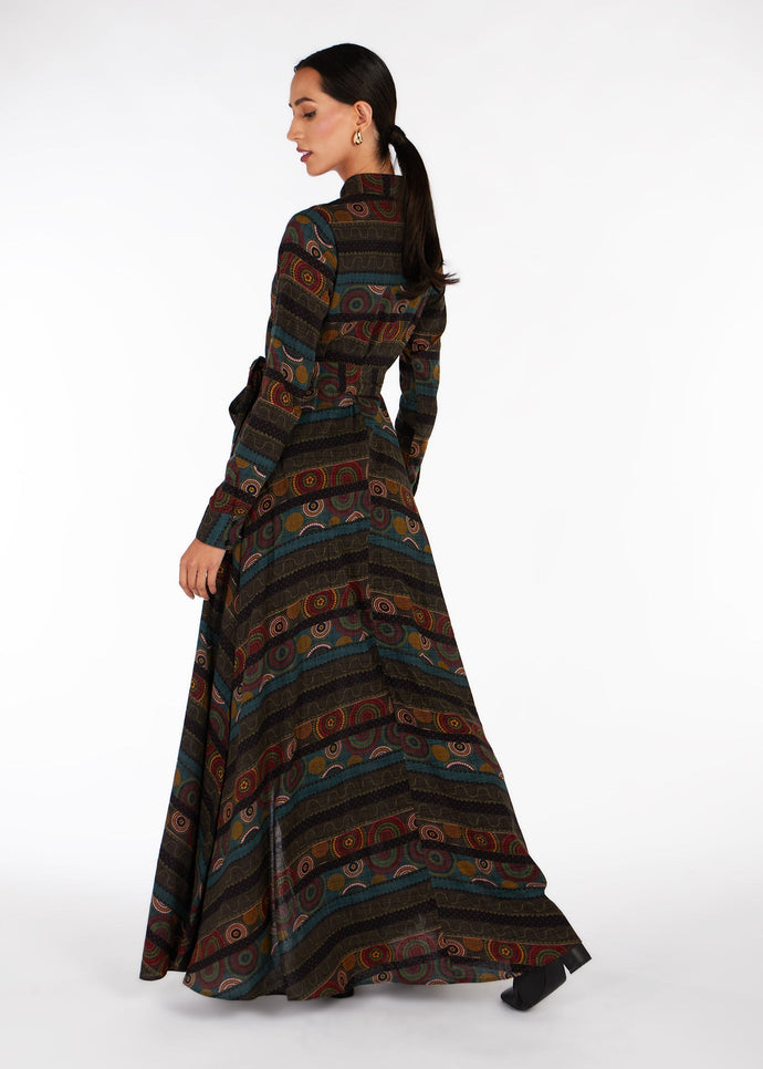 Retro Print Maxi