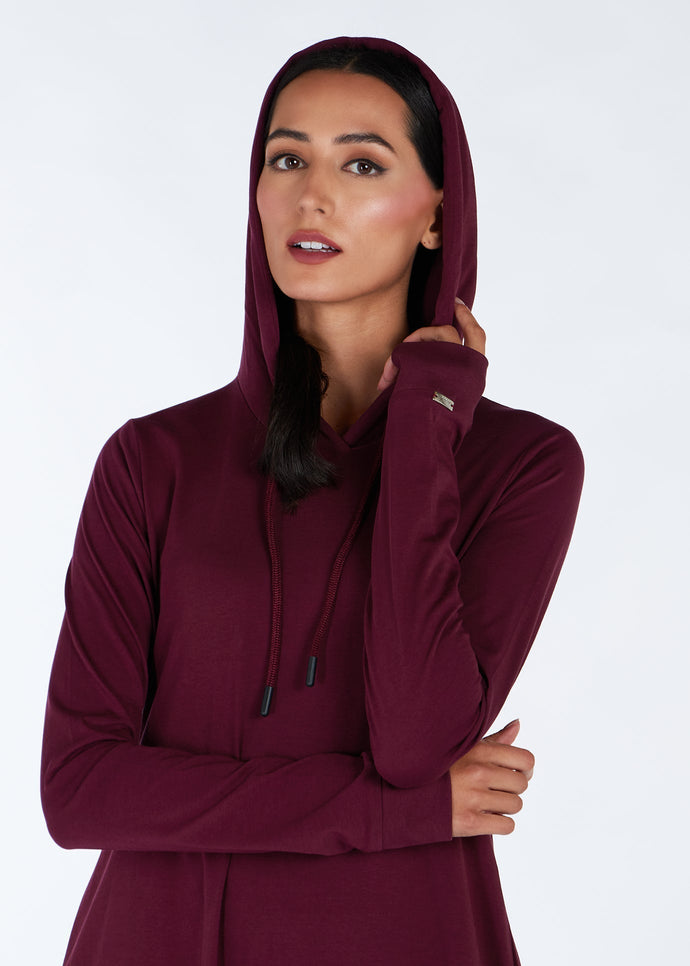 Hoody Abaya Burgundy