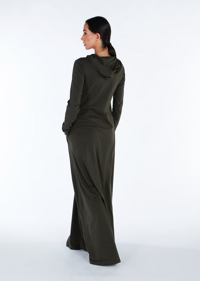 Hoody Abaya Dark Green