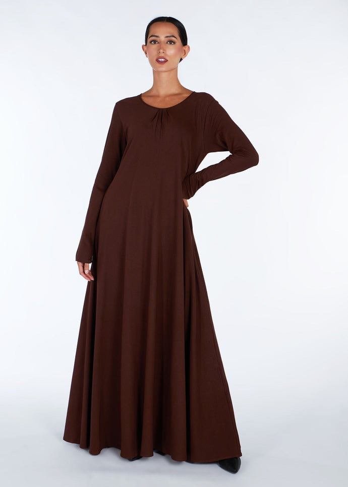 Mulberry Abaya Dark Brown