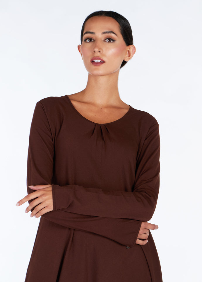 Mulberry Abaya Dark Brown