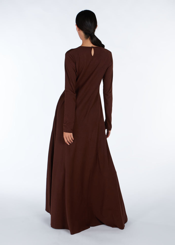 Mulberry Abaya Dark Brown